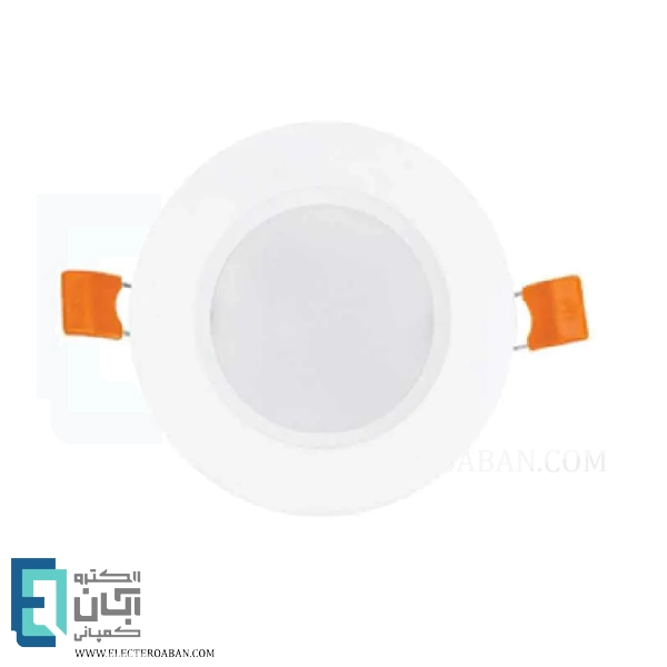 پنل سقفی گرد توکار 5 وات پارس شعاع توس مدل سولاریس