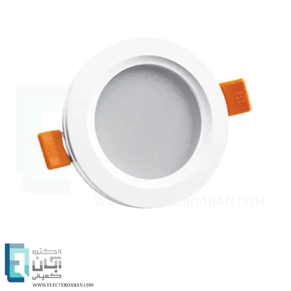 چراغ سقفی گرد توکار 7 وات LED مدل آرامیس پارس شعاع توس برش 7
