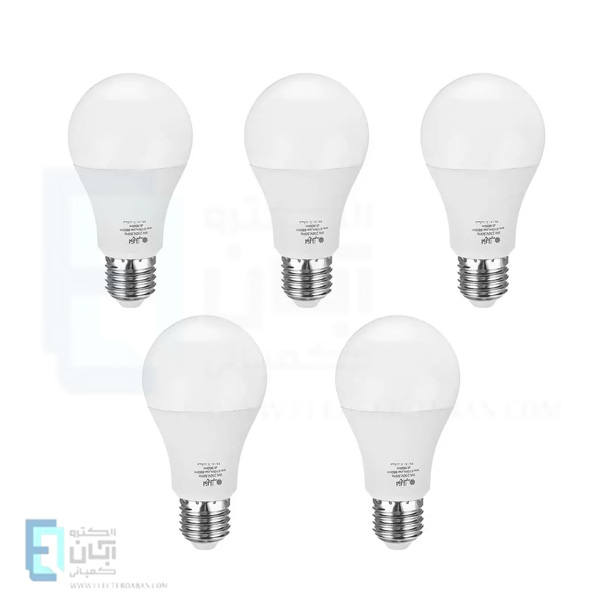 لامپ ال ای دی 9 وات حبابی افراتاب پایه E27 مدل AF-B-0901-9W بسته 5 عددی