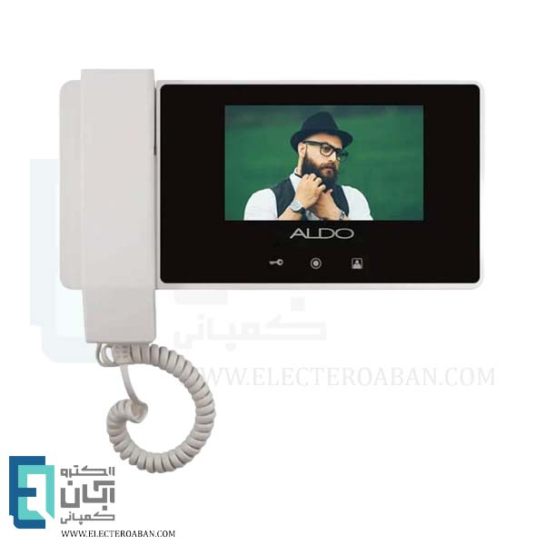 مانیتور آیفون تصویری 4.3 اینچ حافظه دار آلدو مدل 416M
