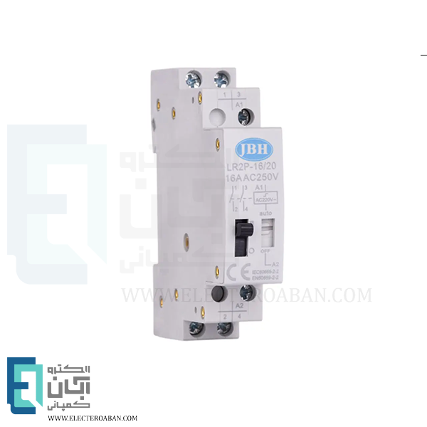 رله ضربه‌ای 2 پل 16 آمپر دستی و اتوماتیک JBH مدل 2NO کد RL21620A