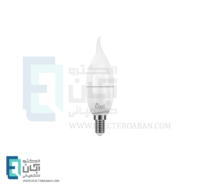 لامپ شمعی اشکی 7 وات مات بدیع نور سرپیچ E14