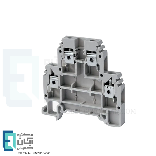 ترمینال ریلی پیچی دو طبقه سایز 4 مدل RT-SU2.5-4-2L-DRTP2.5-4 رعد