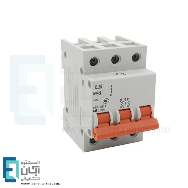 کلید مینیاتوری سه پل 10 آمپر ال اس مدل BKN-C10-6K-3P
