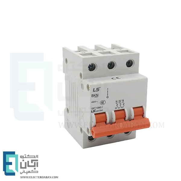کلید مینیاتوری سه پل 50 آمپر ال اس مدل BKN-C50-6K-3P