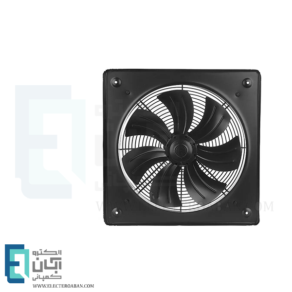هواکش ایلکای نمره 40 تک فاز هفت پر فلزی دمنده مدل دمنده با قاب کد VIK-40A4S-H