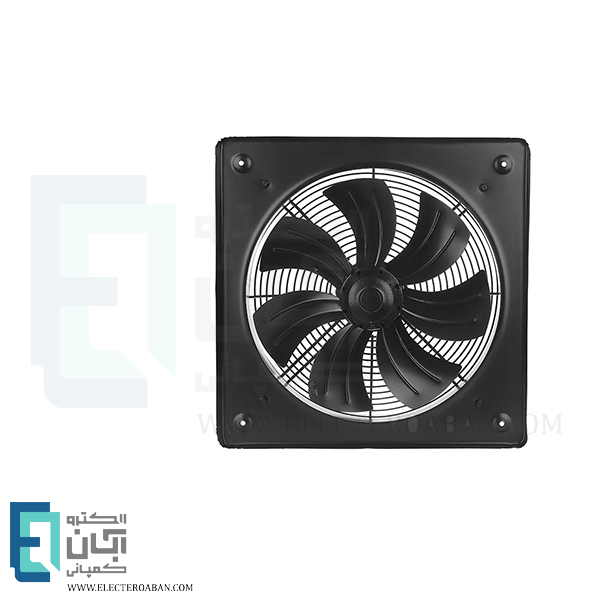 هواکش ایلکای نمره 50 سه فاز هفت پر فلزی دمنده مدل دمنده با قاب کد VIK-50A4T-L