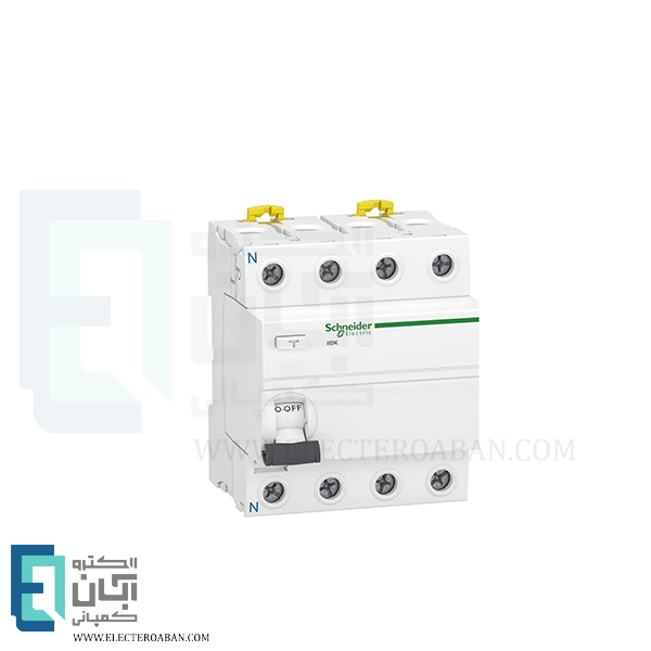 کلید محافظ جان RCCB سه پل + نول 40 آمپر اشنایدر کد A9R50440