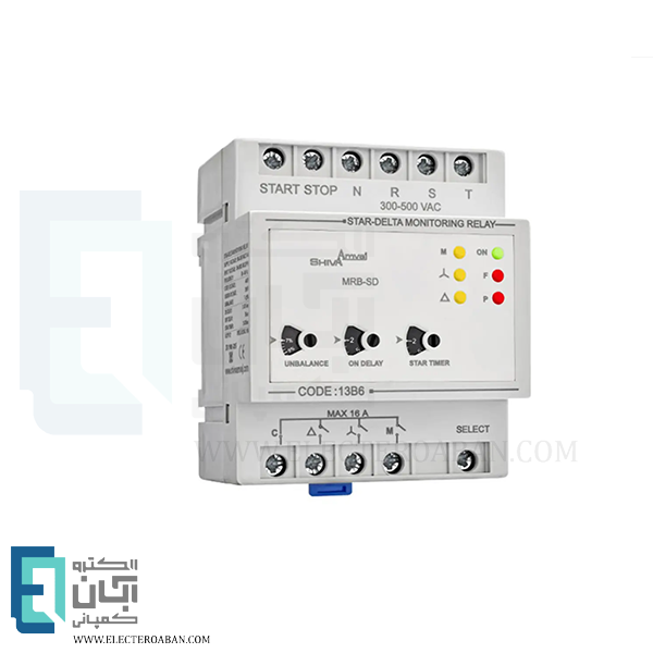 کنترل فاز ستاره مثلث مدل MRB-SD کد 13B6 شیوا امواج