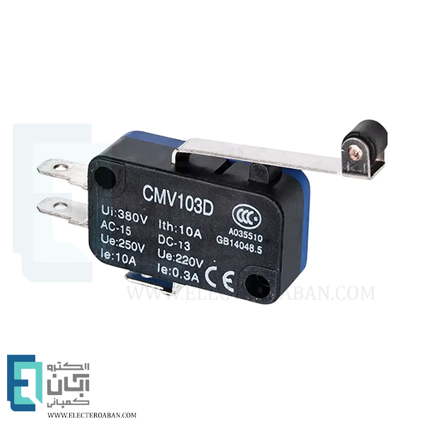 میکروسوئیچ اهرمی بلند قرقره دار CNTD مدل CMV103D