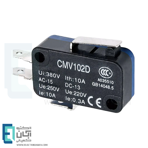 میکروسوئیچ اهرمی کوتاه ساده CNTD مدل CMV102D