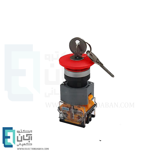 کلید قارچی قفل شو کلیددار پارس فانال PFP-50-1NC+1NO