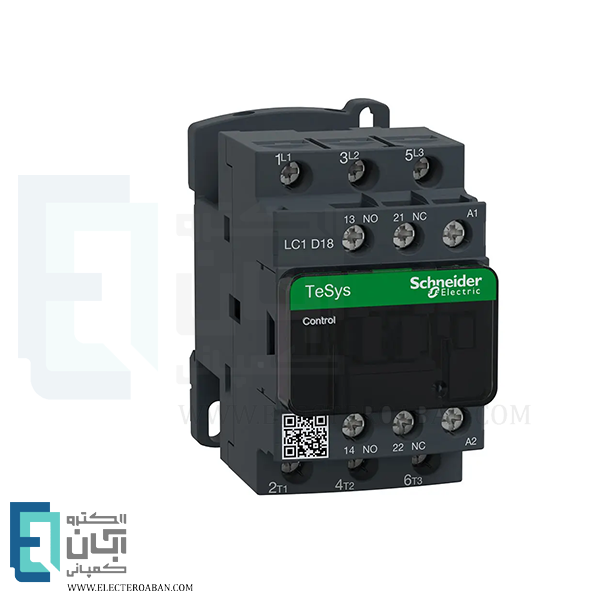 کنتاکتور 18 آمپر 220 ولت AC اشنایدر کد LC1D18M7