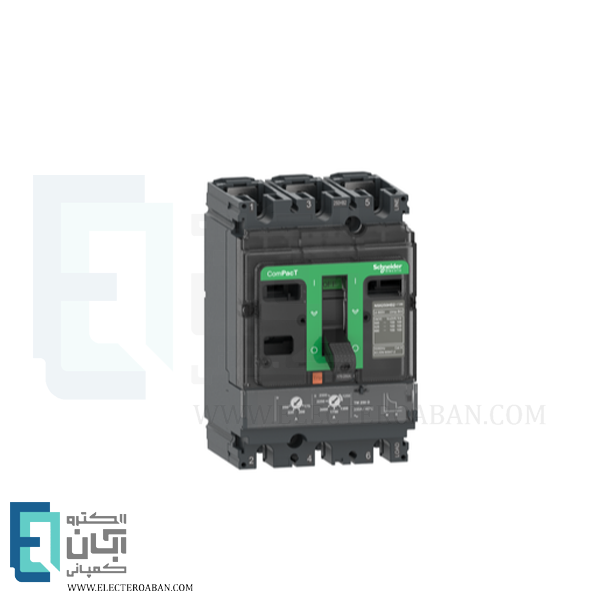 کلید اتوماتیک قابل تنظیم 3 پل 50 آمپر 36KA اشنایدر مدل NSX100F کد C10F3TM050