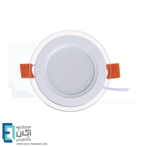 پنل سقفی گرد توکار 7 وات LED مدل گلاریس پارس شعاع توس