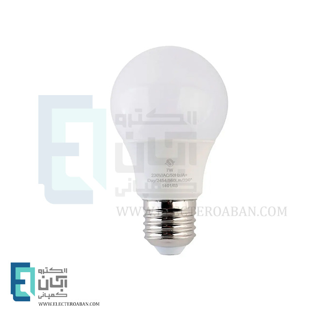 لامپ LED SMD حبابی 7 وات پارس شوان پایه E27