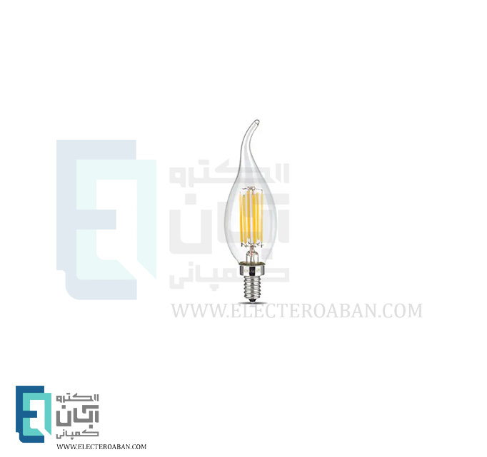 لامپ دکوراتیو فیلامنتی 8 وات اشکی مدل 6 پر