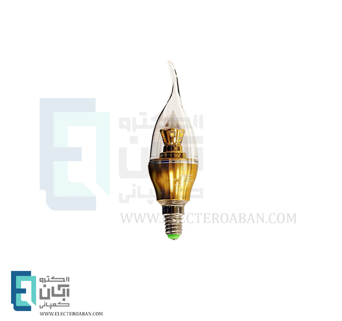 لامپ اشکی 5 وات پایه طلایی ای دی سی