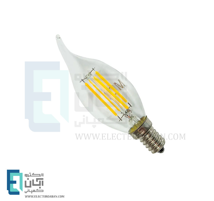 لامپ دکوراتیو فیلامنتی 6 وات اشکی مدل 4 پر C35