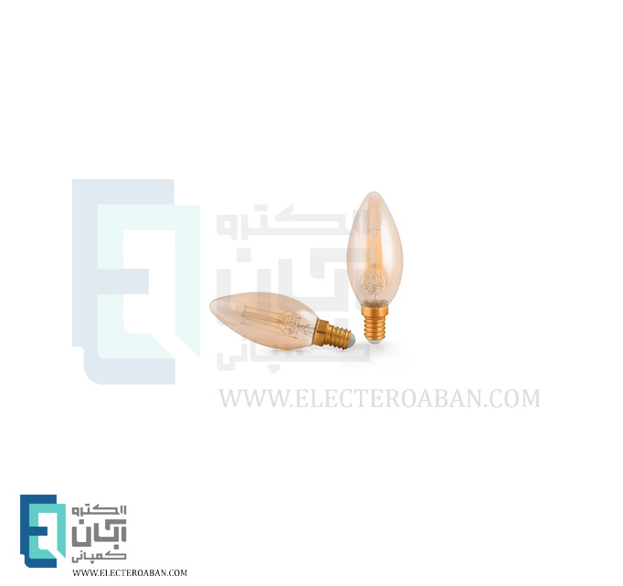 لامپ شمعی 5 وات شعاع پارس مدل SP-C35-5W Gold