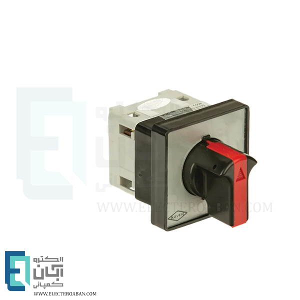 کلید سلکتوری 25 آمپر تکفاز سه حالته بدون صفر الکترو کاوه کد CM13