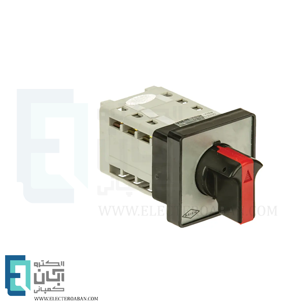 کلید سلکتوری 25 آمپر سه فاز سه حالته بدون صفر الکترو کاوه کد CM33