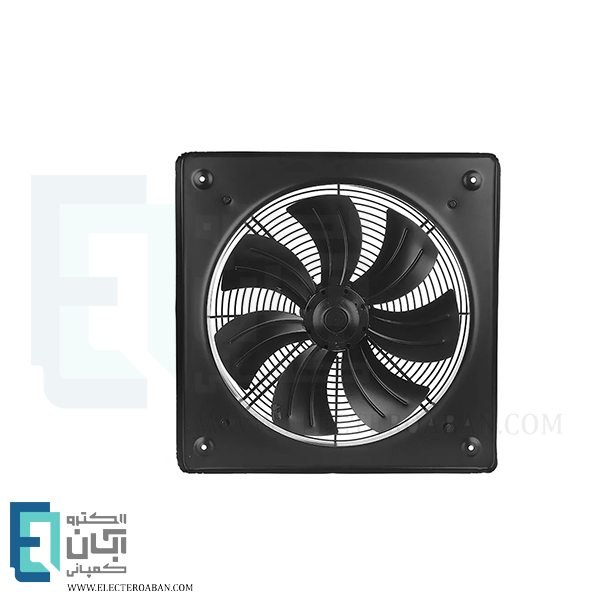 هواکش ایلکای نمره 40 تک فاز هفت پر فلزی دمنده مدل دمنده با قاب کد VIK-40A4S-L