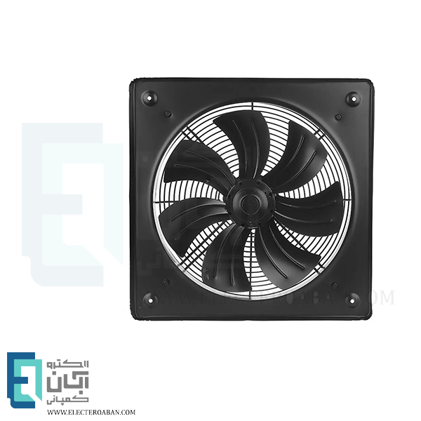 هواکش ایلکای نمره 40 سه فاز هفت پر فلزی دمنده مدل دمنده با قاب کد VIK-40A4T-L