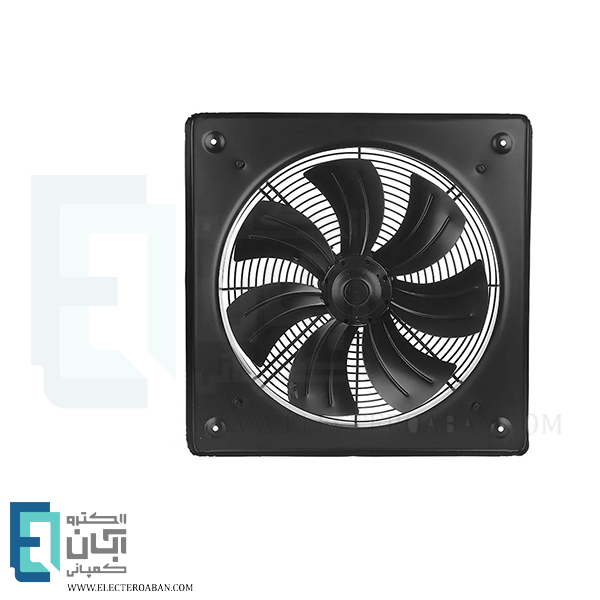 هواکش ایلکای نمره 40 سه فاز هفت پر فلزی دمنده مدل دمنده با قاب کد VIK-40A4T-L