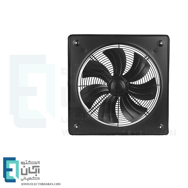 هواکش ایلکای نمره 50 سه فاز هفت پر فلزی دمنده مدل دمنده با قاب کد VIK-50G4T-H