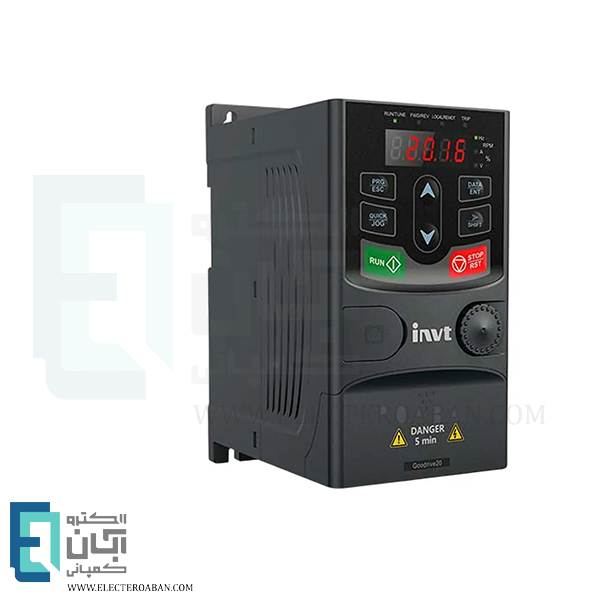 اینورتر تک فاز به سه فاز 0.4 کیلووات 2.5 آمپر invt سری GD20