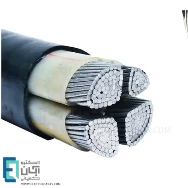 کابل آلومینیوم 3 در 120+240 متری روکش PVC باختر ایرانیان