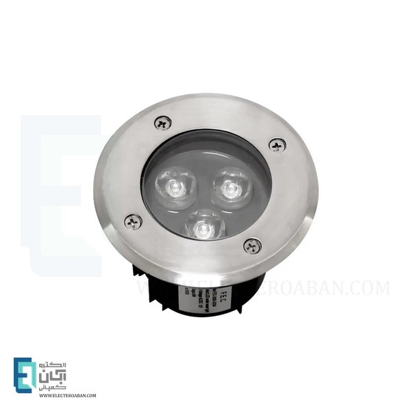 چراغ استخری توکار گرد 9 وات فاین الکتریک مدل FEC-3006
