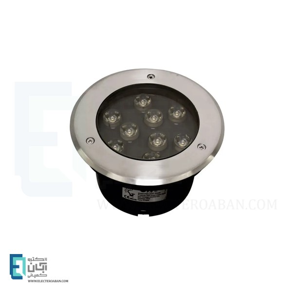 چراغ استخری توکار گرد 27 وات فاین الکتریک مدل FEC-3007