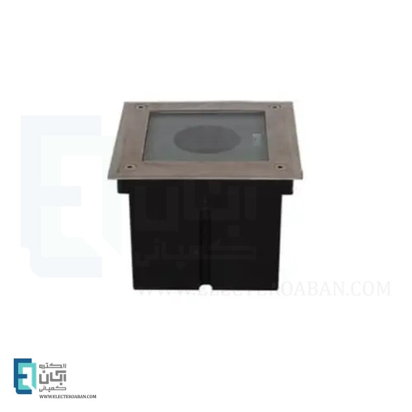 چراغ دفنی مربع شعاع پارس مدل SP-B64-12 GU10