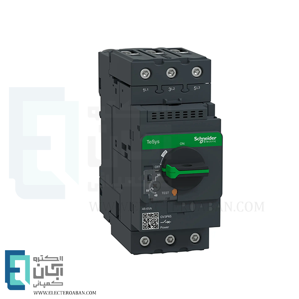 کلید حرارتی مغناطیسی گردان 48 تا 65 آمپر اشنایدر کد GV3P65