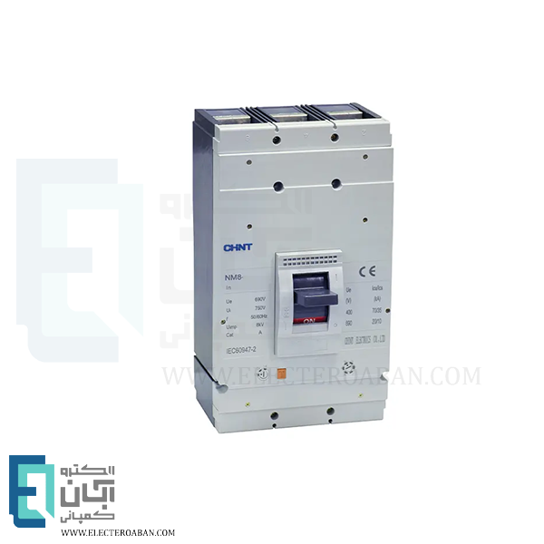 کلید اتوماتیک قابل تنظیم 500 آمپر چانت مدل NM8-630H با رله حرارتی مغناطيسی