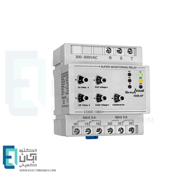 سوپر کنترل فاز بدون نول مدل SMB-5P کد 13B3 شیوا امواج