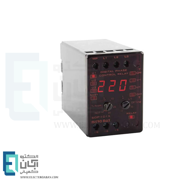 رله کنترل فاز دیجیتال با تنظیمات دستی میکرومکس مدل SDP-101X
