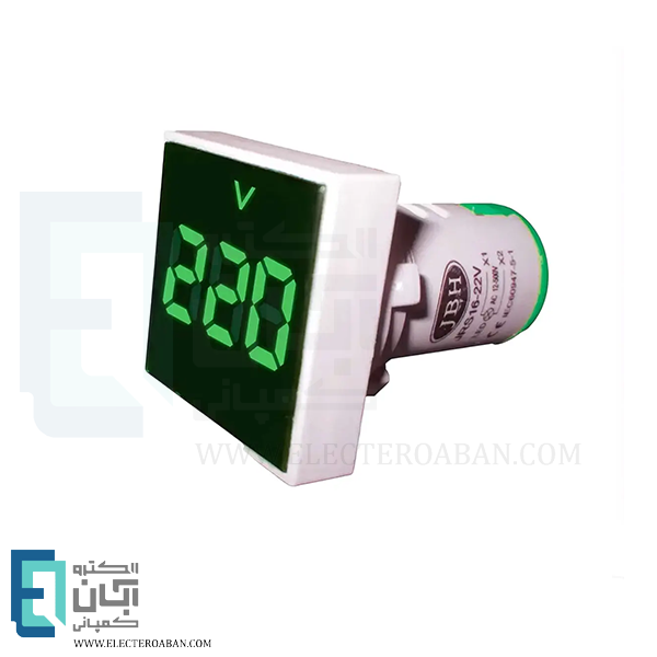 چراغ سیگنال ولت متر مربع JBH کد DI 22-V-S