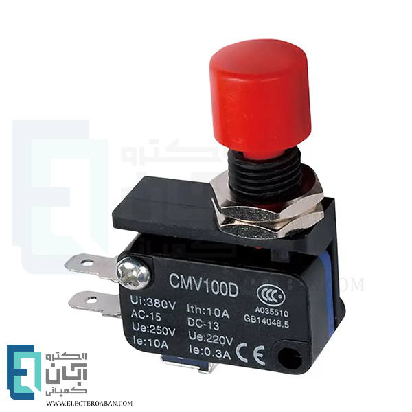 میکروسوئیچ فشاری با مهره نصبی CNTD مدل CMV10P-D
