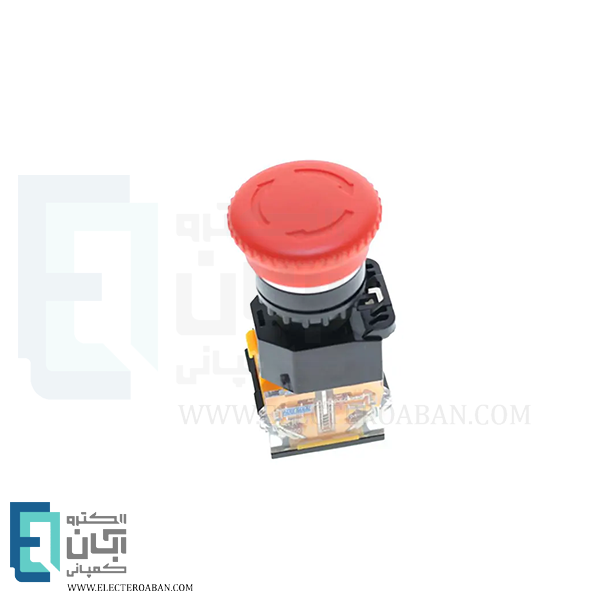 کلید قارچی ساده دو کنتاکت پارس فانال مدل PFP-50-1NC+1NO