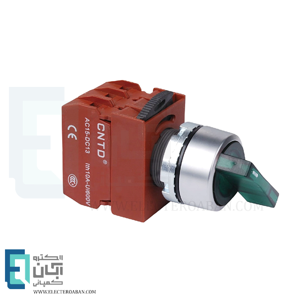 کلید یک طرفه چراغ دارقطر 22 CNTD مدل C2SIL-F2