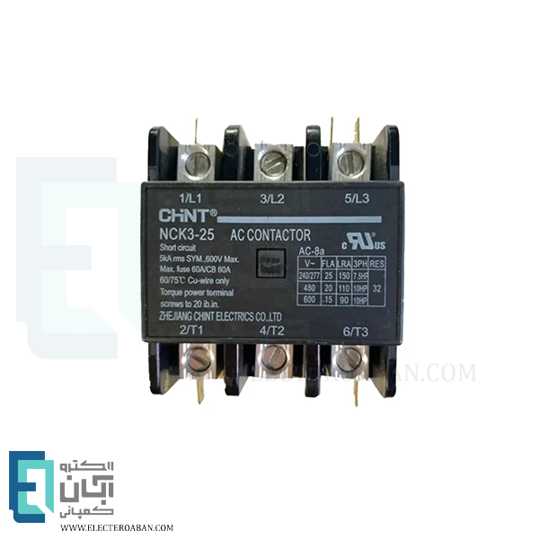 مینی کنتاکتور سه پل 32 آمپر چانت مدل NCK3-3P