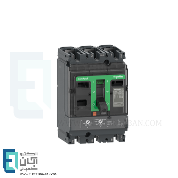 کلید اتوماتیک قابل تنظیم 3 پل 100 آمپر 36KA اشنایدر مدل NSX100F کد C10F3TM100