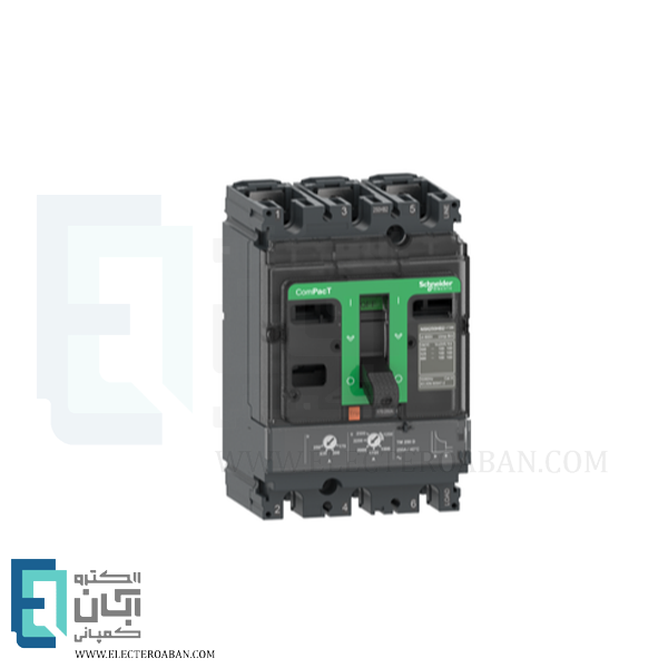 کلید اتوماتیک قابل تنظیم 3 پل 160 آمپر 36KA اشنایدر مدل NSX160F کد C16F3TM160