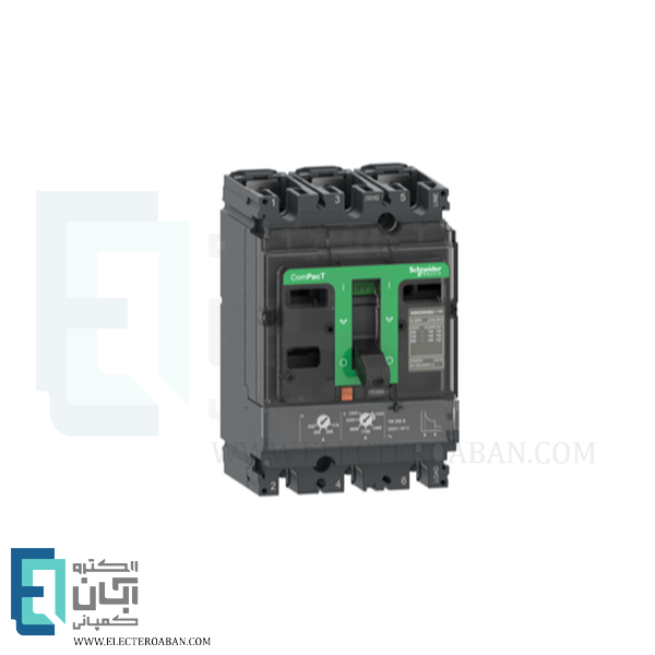 کلید اتوماتیک قابل تنظیم 3 پل 200 آمپر 36KA اشنایدر مدل NSX250F کد C25F3TM200